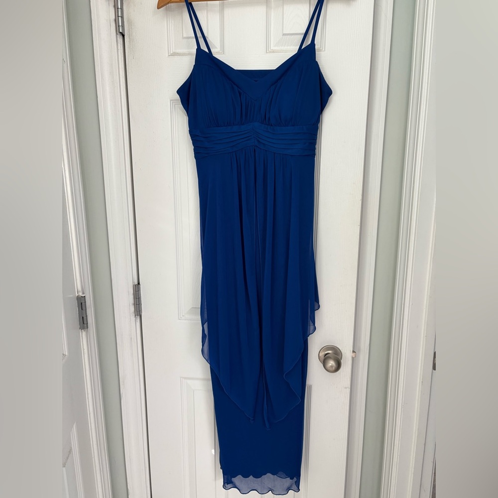 Enfocus Studio Royal Blue Asymmetrical Dress